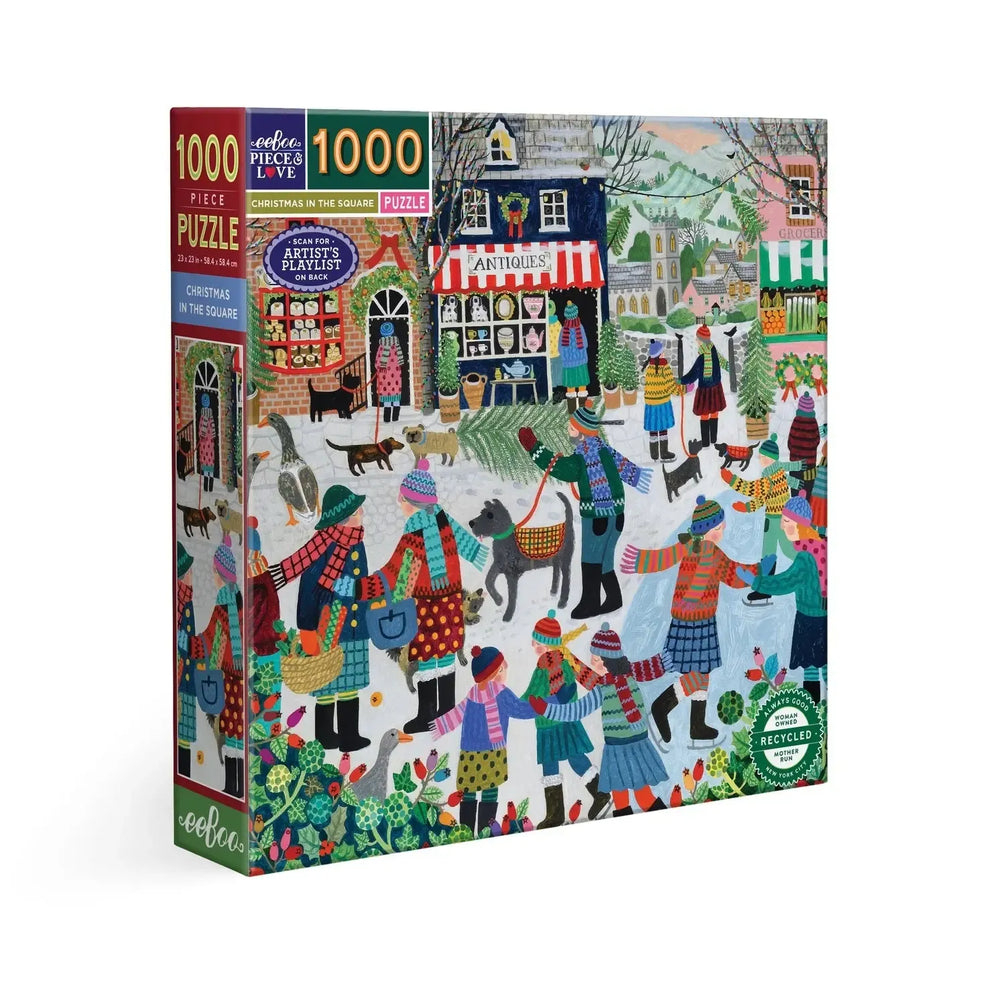 Christmas in the Square 1000 Piece Jigsaw Puzzle eeBoo