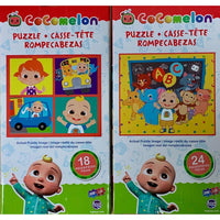 CoComelon Set of 2 Kid Puzzles 18 & 24 Piece Jigsaw Puzzles Sure Lox