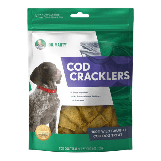 Dr. Martys Cod Cracklers Natural Protein Dog Treats 5 Ounce Bag