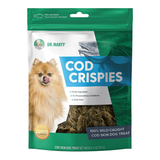Dr. Marty Cod Crispies Premium Healthy Dog Treats 100 Percent Raw