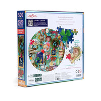 Collecting Nature 500 Piece Round Jigsaw Puzzle eeBoo