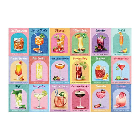 Colorful Cocktails 1000 Piece Jigsaw Puzzle HOP