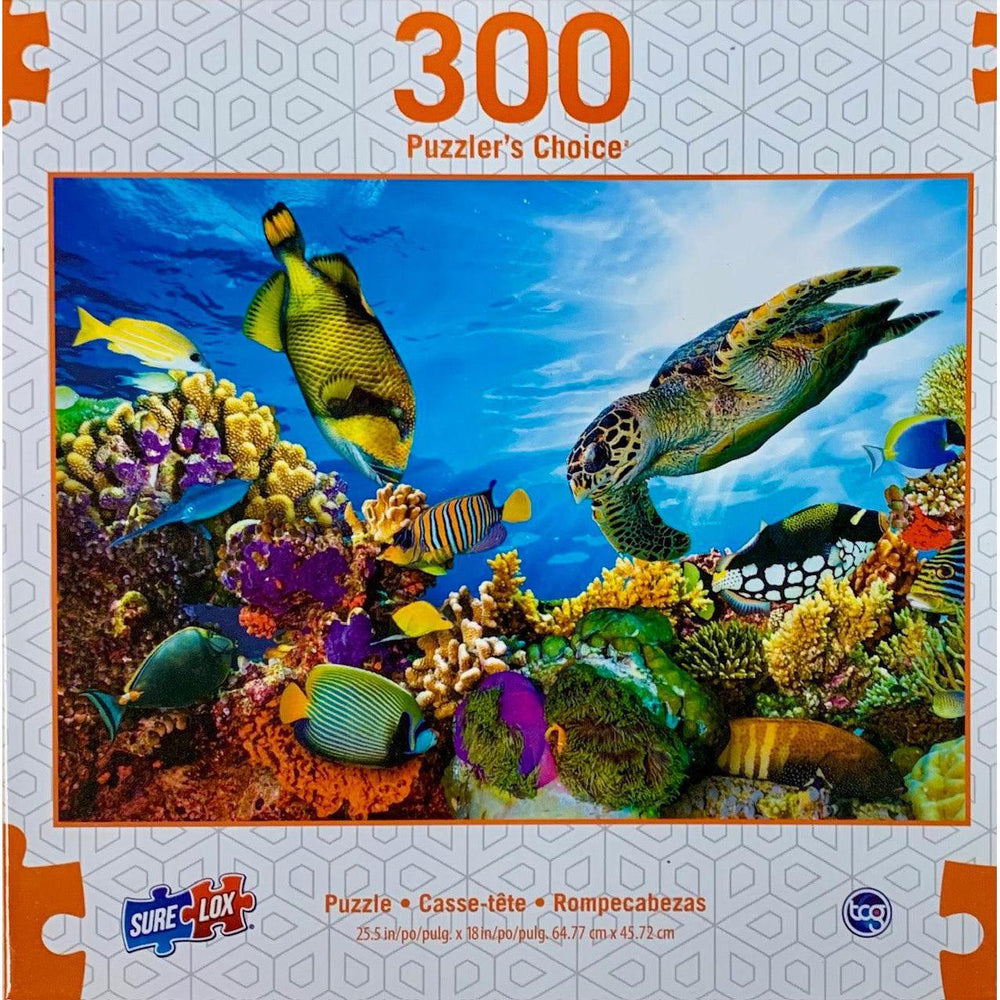Colorful Coral Reef Puzzler's Choice 300 Piece Jigsaw Puzzle Sure Lox