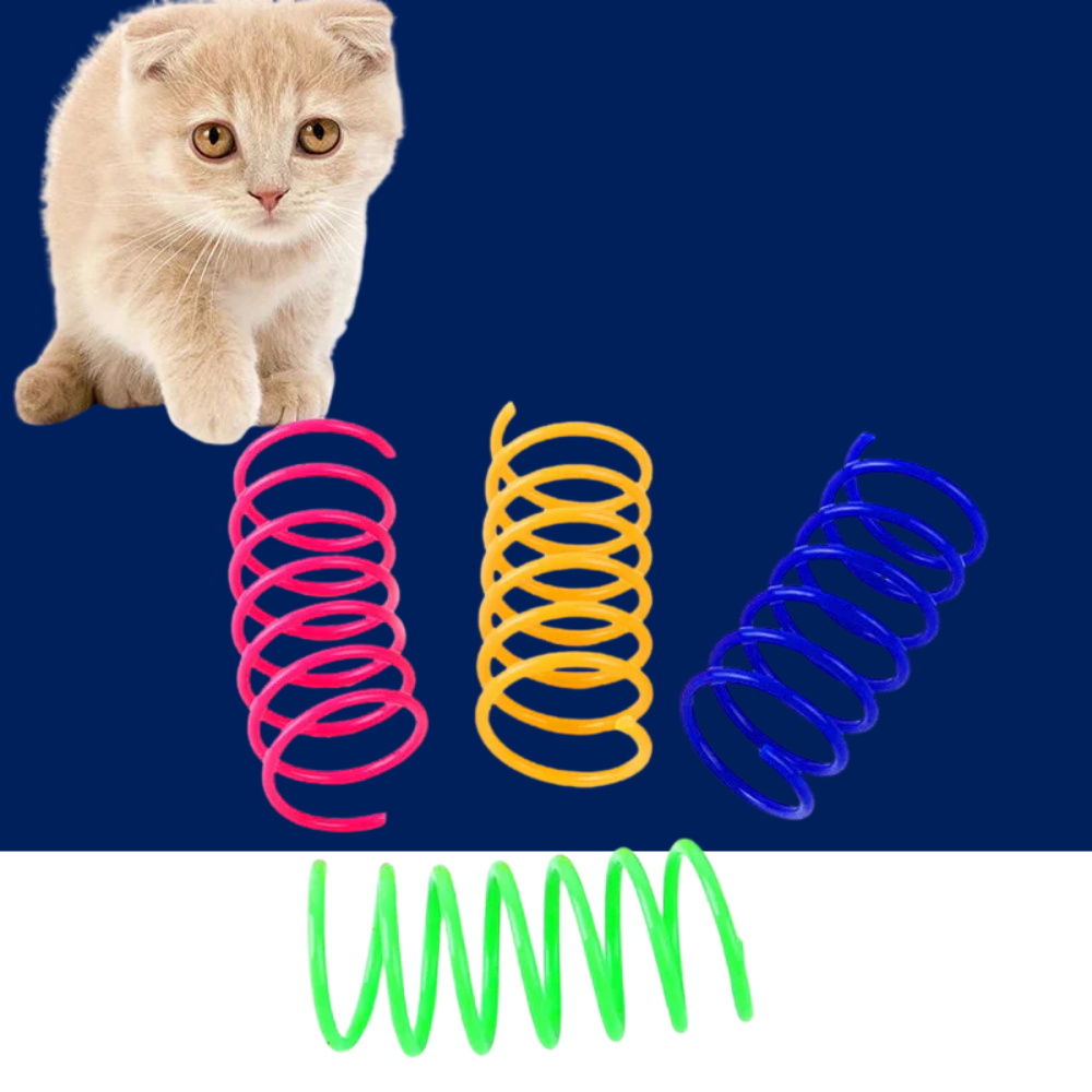 Cat Toy Colorful Spring Durable Kitten Coils