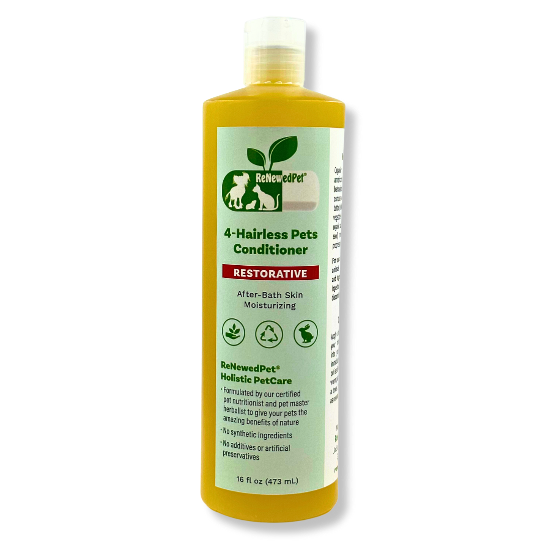 4 - HAIRLESS PETS RESTORATIVE CONDITIONER - 4 Nudie Pets - ReNewedPet