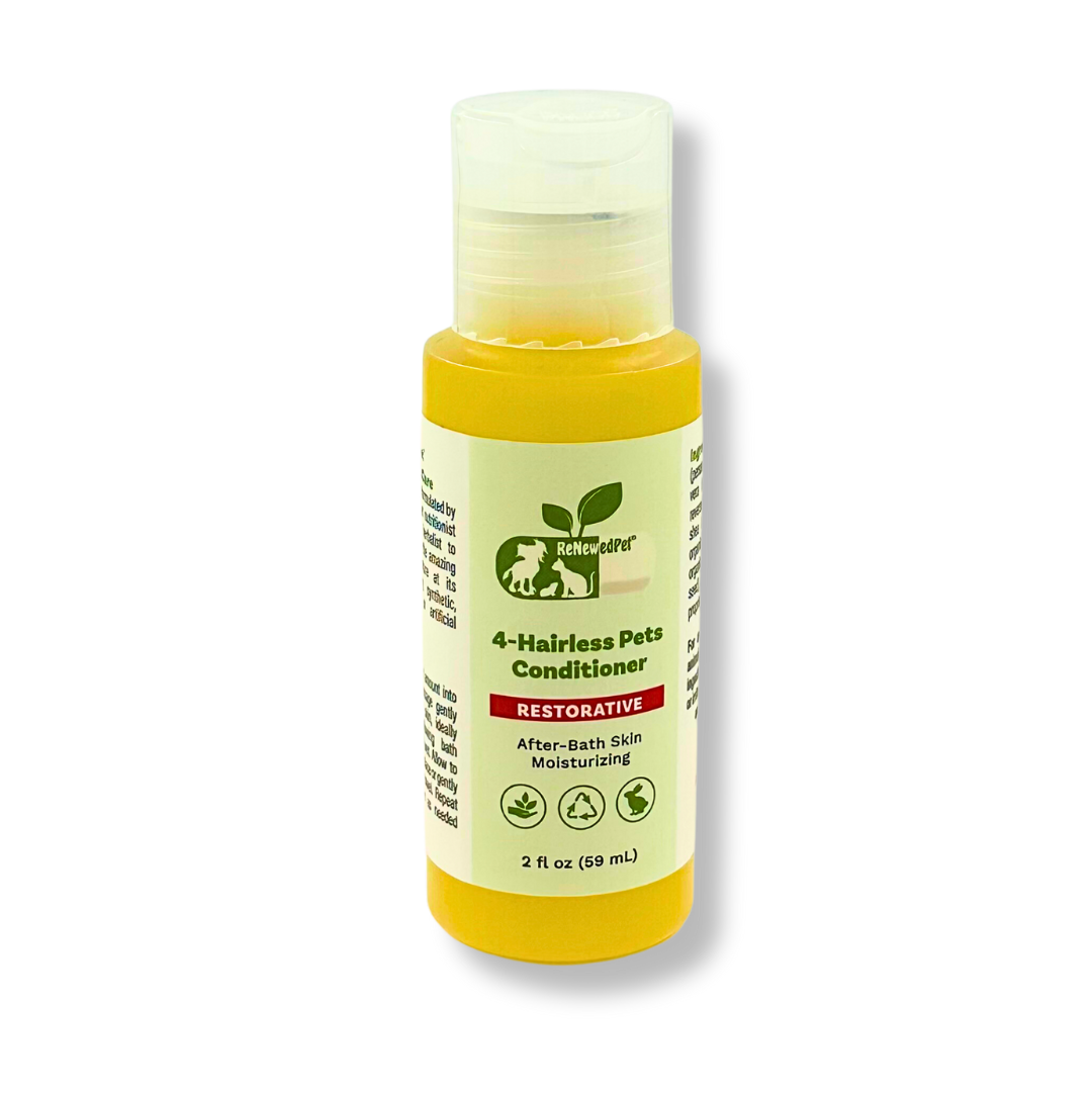 4 - HAIRLESS PETS RESTORATIVE CONDITIONER - 4 Nudie Pets - ReNewedPet - HALF SIZE 2 OZ. ($6.97/oz.) - 4HRESTCOND2OZ
