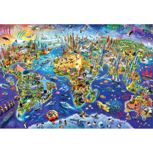Crazy World 2000 Piece Jigsaw Puzzle Eurographics