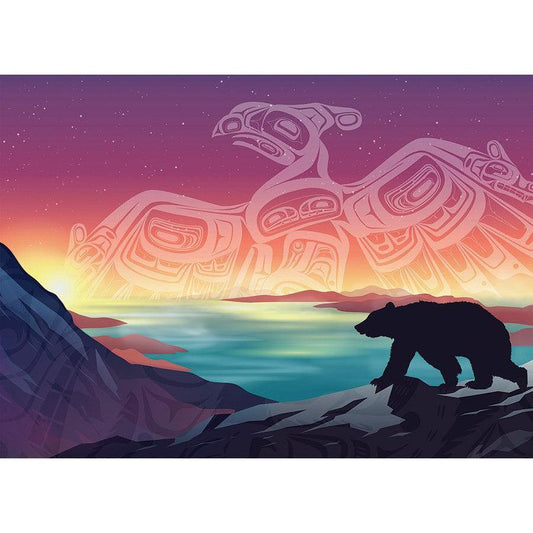 Crossings: Thunderbird and Bear 500 Piece Jigsaw Puzzle Cobble Hill