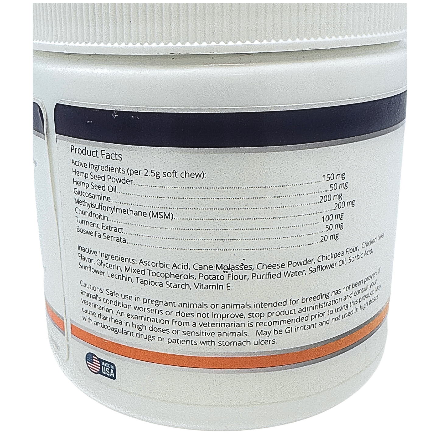 Joint Health-Hemp + MSM Joint Support Chews for Dogs & Cats 60ct