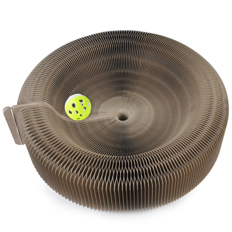 Creative accordion cat scratching board pet supplies decompression grinding claws corrugated paper cat specific - Purrfect Pet Kingdom