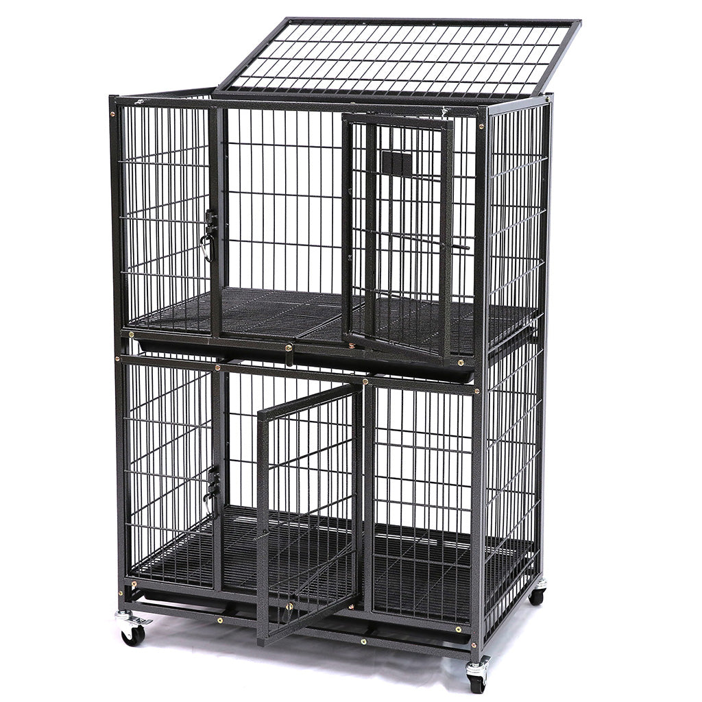 31 Two-Tier Stackable Dog Crate 46A