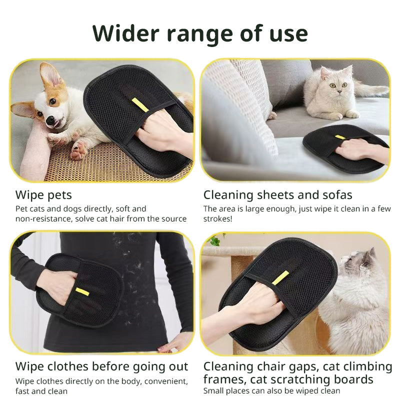 Static Pet Hair Removal Gloves 3-in-1 🧤