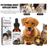 Pet Extracorporeal Insect Repellent Drops, Cats And Dogs