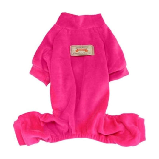 Velour Pink Dog Jumper - Only Available in Size LG