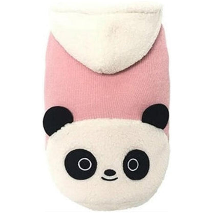 Cute Pink Panda Fleece Dog Hoodie - Only Available in Size XL