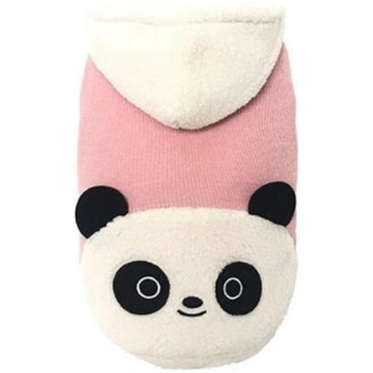 Cute Pink Panda Fleece Dog Hoodie - Only Available in Size XL