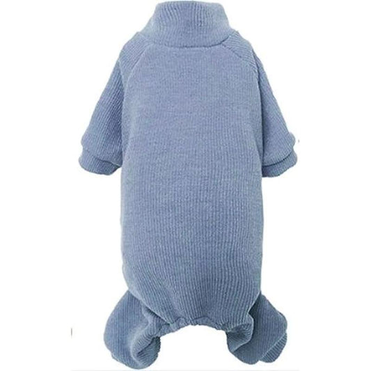 Ribbed Pet Pajamas in Blue and Pink