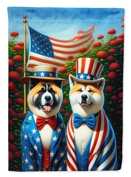 All American Akita Garden Flag –  Dogs with American Flag Background by Caroline’s Treasures