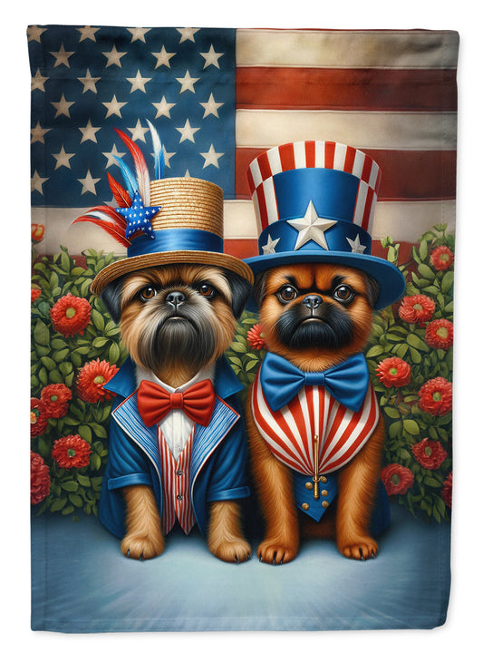 All American Brussels Griffon Garden Flag –  Dogs with American Flag Background by Caroline’s Treasures