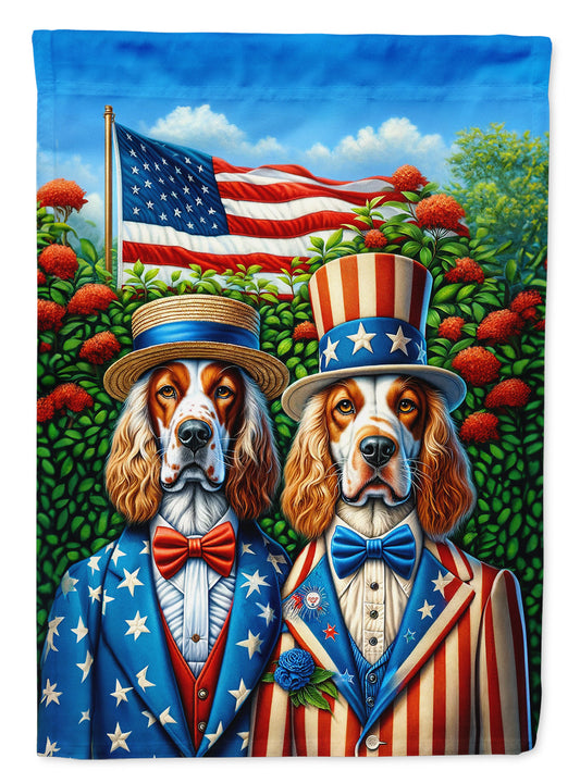 All American English Setter Garden Flag –  Dogs with American Flag Background by Caroline’s Treasures