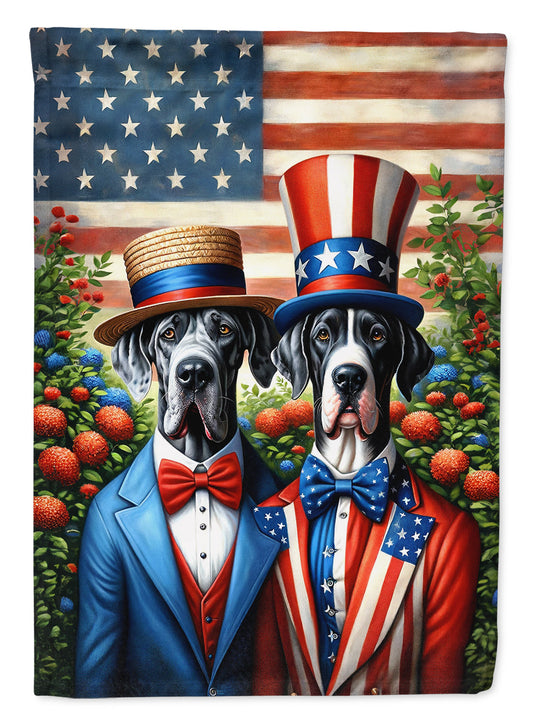 All American Great Dane Garden Flag –  Dogs with American Flag Background by Caroline’s Treasures