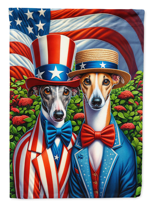 All American Greyhound Garden Flag –  Dogs with American Flag Background by Caroline’s Treasures