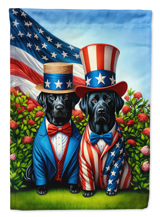 All American Labrador Retriever Garden Flag –  Dogs with American Flag Background by Caroline’s Treasures