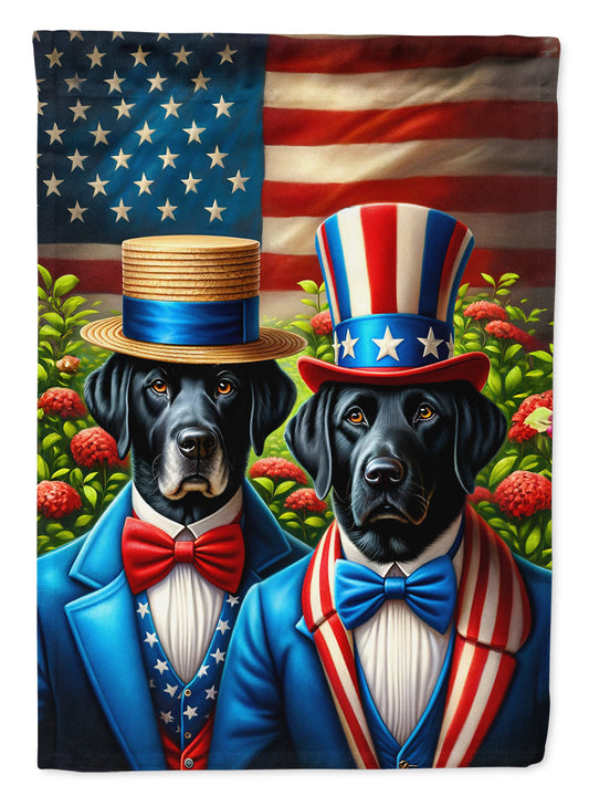 All American Labrador Retriever Garden Flag –  Dogs with American Flag Background by Caroline’s Treasures