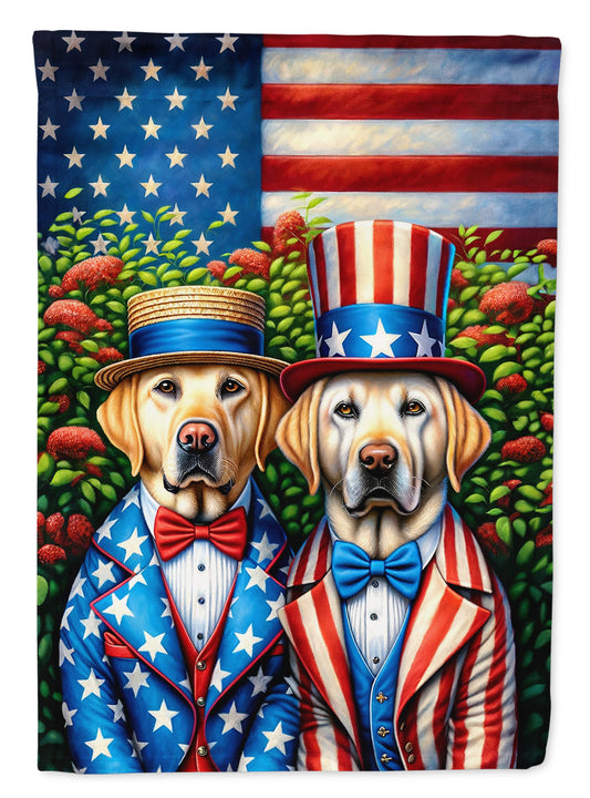 All American Labrador Retriever Garden Flag –  Dogs with American Flag Background by Caroline’s Treasures