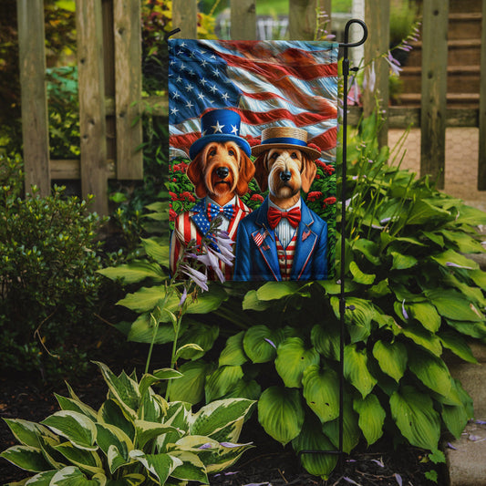 All American Otterhound Garden Flag –  Dogs with American Flag Background by Caroline’s Treasures