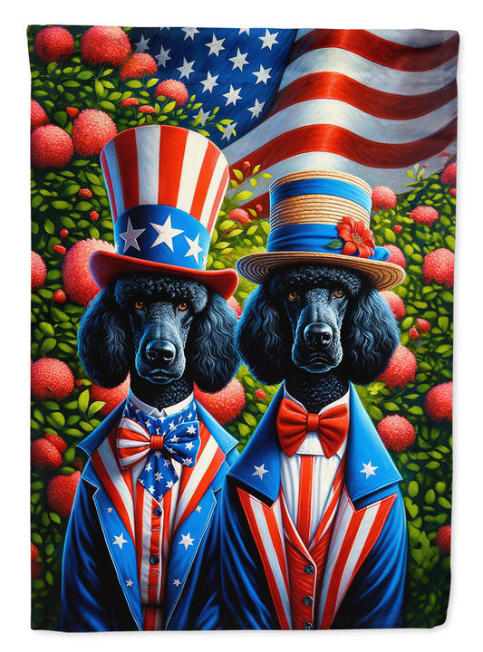 All American Poodle Garden Flag –  Dogs with American Flag Background by Caroline’s Treasures