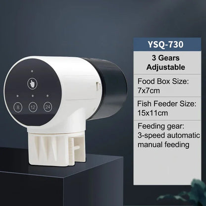Fish tank feeder intelligent small and large capacity aquarium koi goldfish timed automatic fish feeder