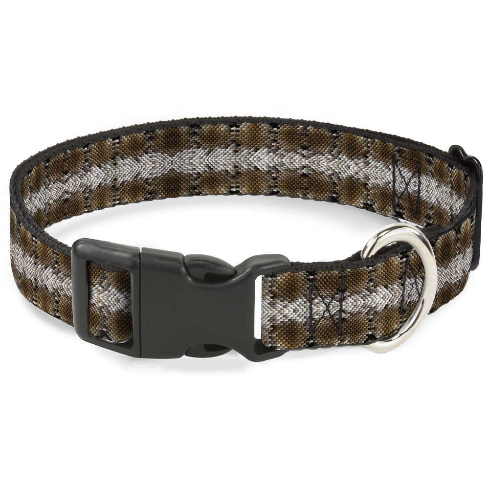 Plastic Clip Collar - Snake Skin 2 - Premium Dog Collars - Buckle - Down