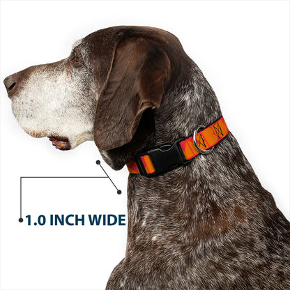 Dog Collar Plastic Clip Red Orange Shapes USA Made 🐕