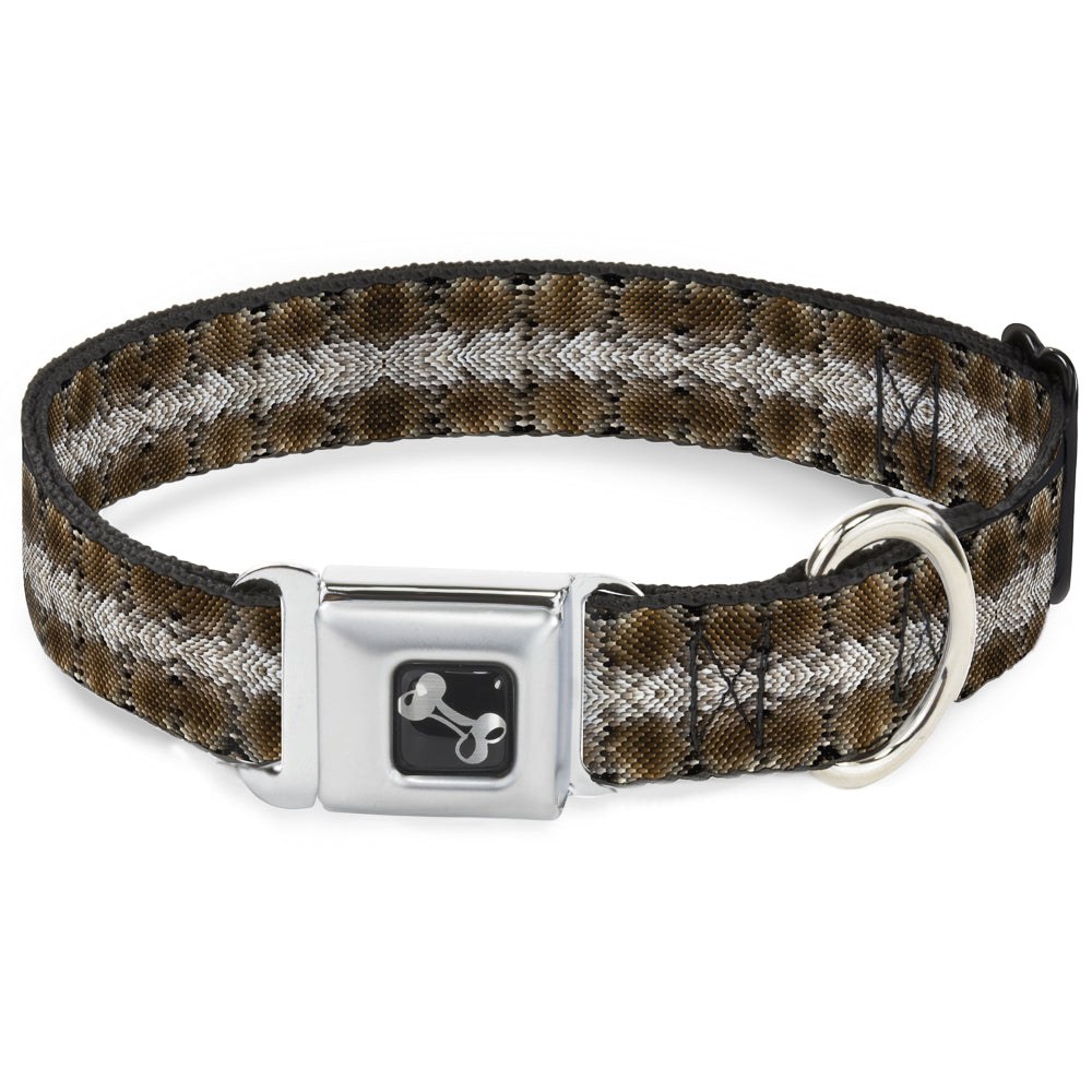 Dog Bone Seatbelt Buckle Collar - Snake Skin 2 - Seatbelt Buckle Collars - Buckle - Down
