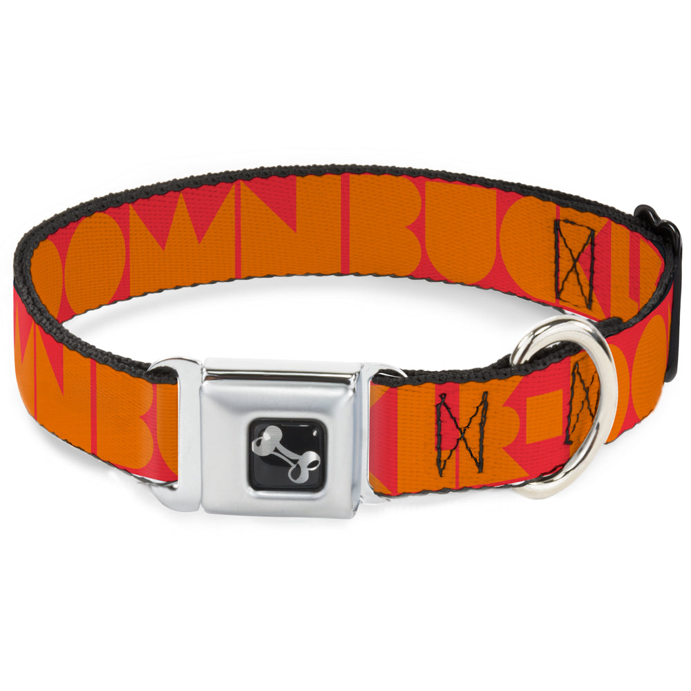 Dog Bone Seatbelt Buckle Collar - BUCKLE - DOWN Shapes Red/Orange - Seatbelt Buckle Collars - Buckle - Down