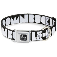 Dog Bone Seatbelt Buckle Collar - BUCKLE-DOWN Shapes Black/White