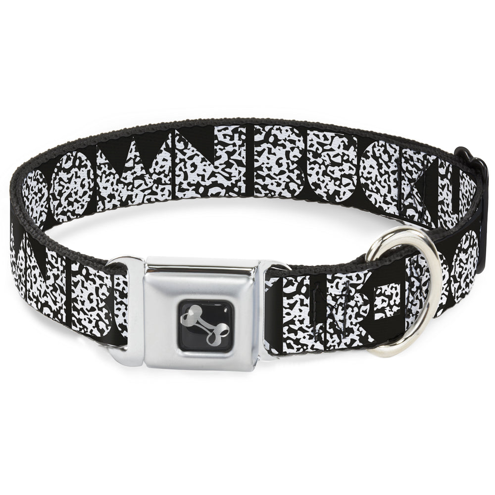 Dog Bone Seatbelt Buckle Collar - BUCKLE - DOWN Shapes Black/Camo White/Black - Premium Dog Collars - Buckle - Down