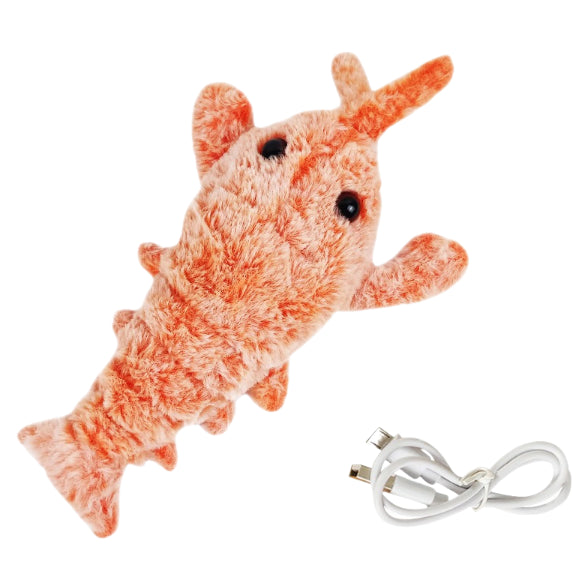 Pet Toy Gravity Jumping Shrimp Electric Simulation Lobster USB Charging Teasing Dog Cat Self Fun Soothing Tool