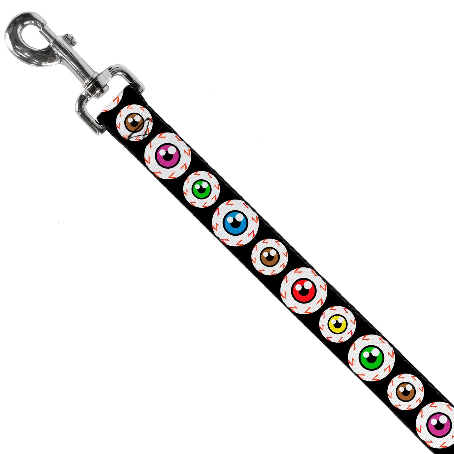 Dog Leash - Eyeballs Black/Multi Color - Dog Leashes - Buckle - Down