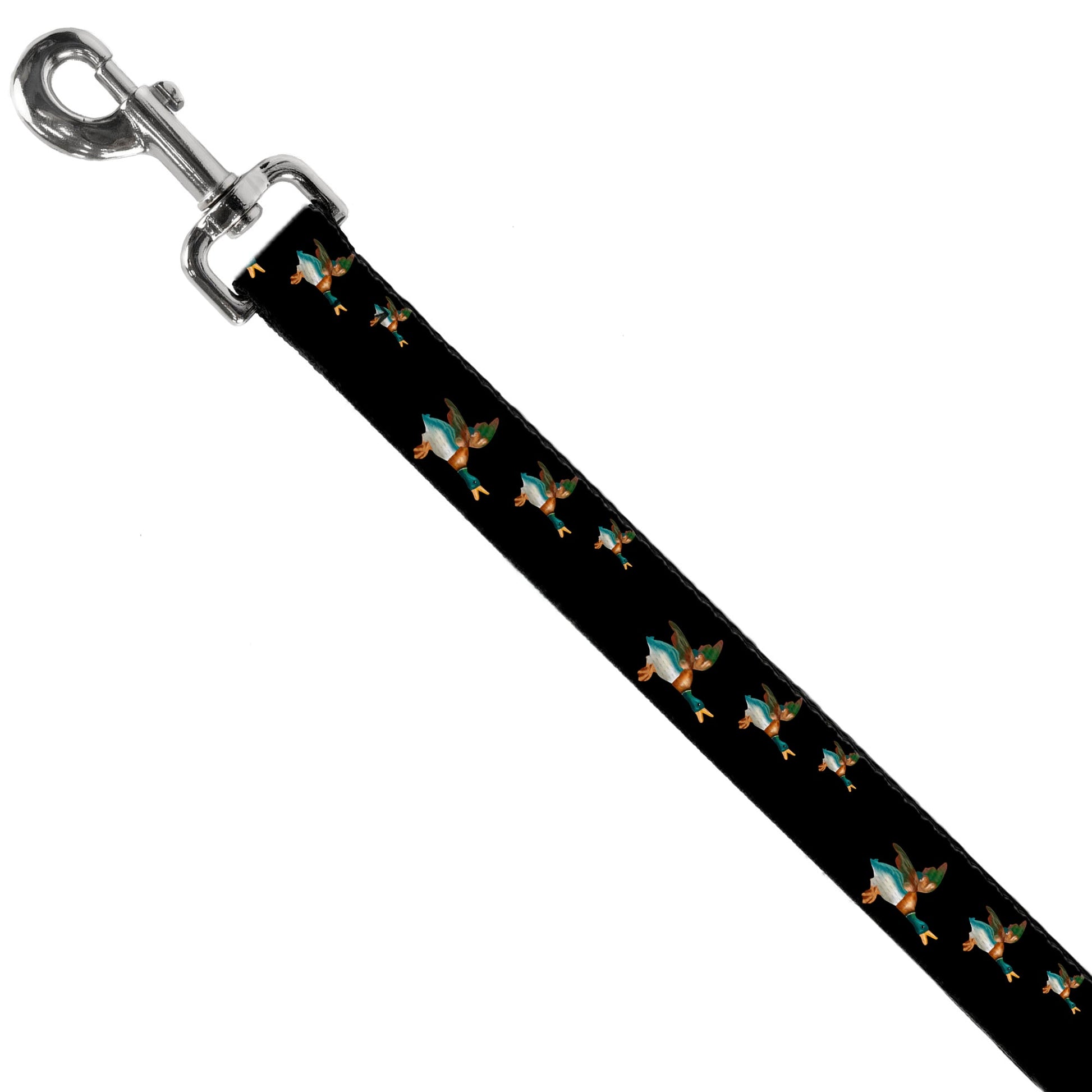 Dog Leash - Flying Mallards Black - Dog Leashes - Buckle - Down