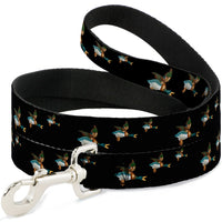 Dog Leash - Flying Mallards Black