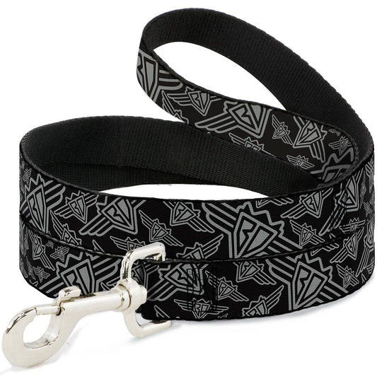 Dog Leash - BD Logo Scattered Black/Gray - Dog Leashes - Buckle - Down