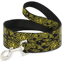 Dog Leash - BD Logo Scattered Black/Yellow