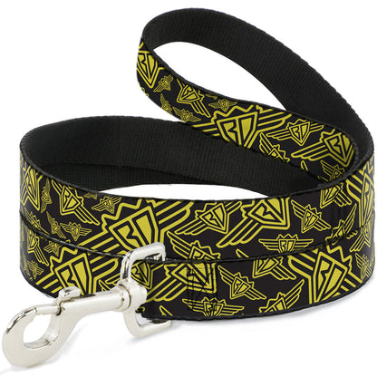 Dog Leash - BD Logo Scattered Black/Yellow
