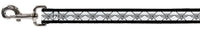 Dog Leash - BD Monogram2 White/Black