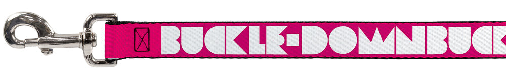 Dog Leash - BUCKLE - DOWN Shapes Hot Pink/White - Dog Leashes - Buckle - Down