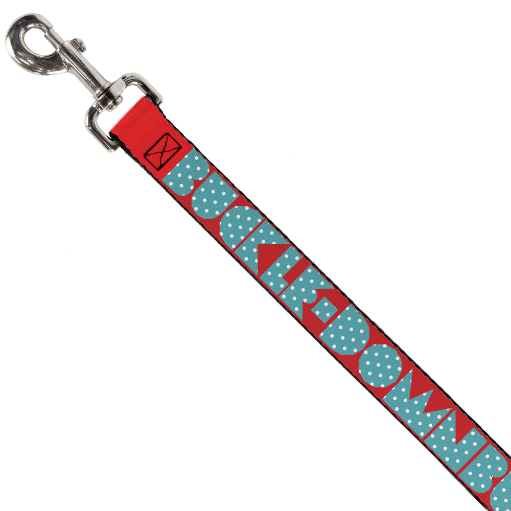 Dog Leash - BUCKLE - DOWN Shapes Red/Dot Turquoise/White - Dog Leashes - Buckle - Down