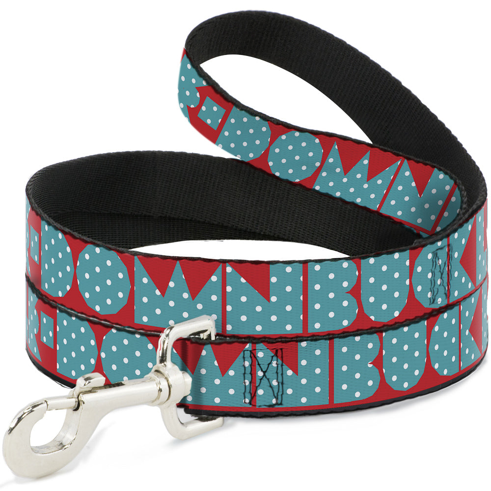 Dog Leash - BUCKLE - DOWN Shapes Red/Dot Turquoise/White - Dog Leashes - Buckle - Down