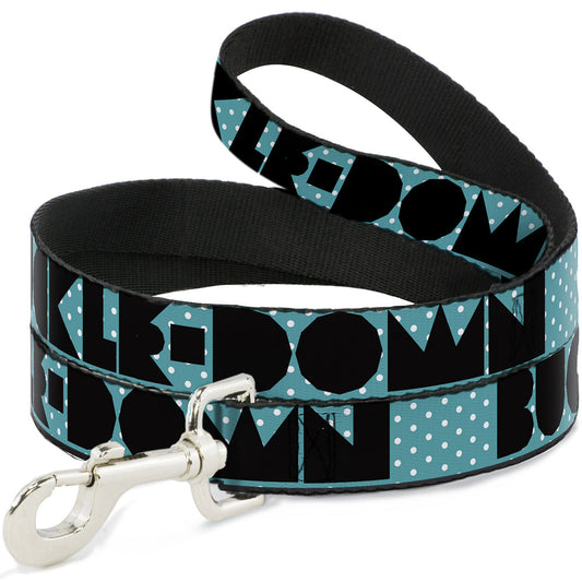 Dog Leash - BUCKLE - DOWN Shapes Dot Turquoise/White/Black - Dog Leashes - Buckle - Down
